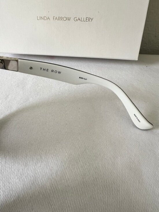 The Row x Linda Farrow 74/7 Grey Acetate Womens Sunglasses main image 4